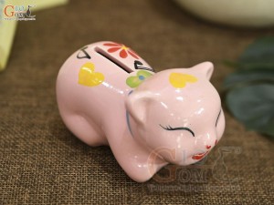 Heo sứ tiết kiệm mini, dài 10cm (Nhiều màu)