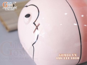 Heo sứ tiết kiệm mũi đỏ 22 x 17cm