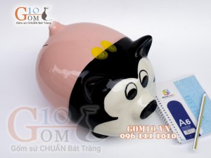 Heo sứ tiết kiệm ngộ nghĩnh, dài 23cm