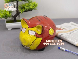 Heo sứ tiết kiệm phiên bản người sắt, dài 23cm