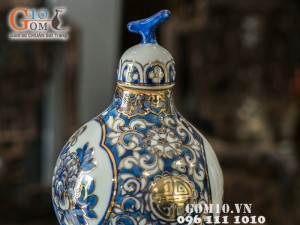 Hồ lô tứ cảnh vàng kim 42cm