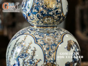 Hồ lô tứ cảnh vàng kim 42cm