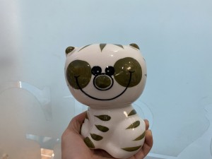Hổ sứ tiết kiệm decor cao 15cm
