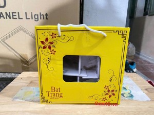 Hộp catton đựng bộ ấm chén có dây xách