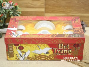 Hộp mica đựng ấm chén cao cấp, 38x23cm