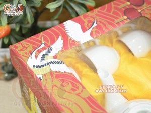 Hộp mica đựng ấm chén cao cấp, 38x23cm