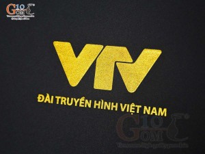 Hộp xi lót lụa VTV đựng ấm chén màu xanh đen S2