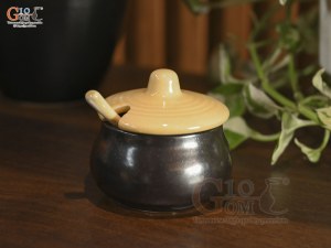 Hũ gia vị men màu ( nắp xanh, đỏ, vàng)