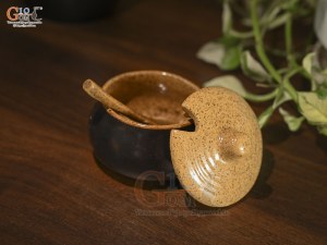 Hũ gia vị men màu ( nắp xanh, đỏ, vàng)