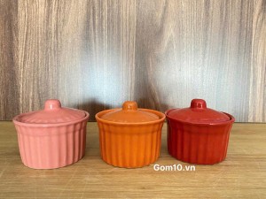 Hũ nắp caramen nhiều màu ngẫu nhiên (chiếc)