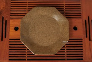 Khay Bát giác men gốm vàng ( 2 số )