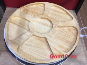 Khay gỗ đựng bộ mứt tết