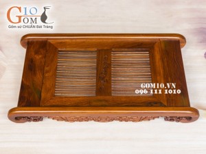 Khay gỗ hương cuốn