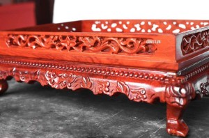 Khay gỗ hương đỏ cao cấp ( 39 x 30 cm)