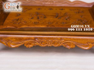 Khay gỗ hương vênh