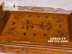 Khay gỗ hương vênh