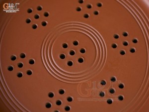 Khay gốm đỏ đường kính 22cm