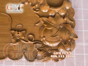 Khay trà Bí - Gỗ đinh 60x32cm