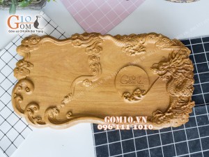 Khay trà nhất long gỗ đinh 32x58cm