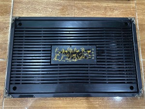 Khay trà nhựa màu đen, kích thước 54x33cm