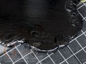 Khay trà Sen đen - Gỗ đinh 33x58cm