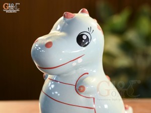 Khủng long tiết kiệm dáng đứng màu xanh dương, cao 21cm