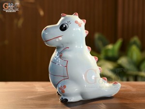 Khủng long tiết kiệm dáng đứng màu xanh dương, cao 21cm