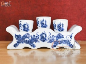 Kỷ ngai 3 Phúc Lộc họa tiết Rồng