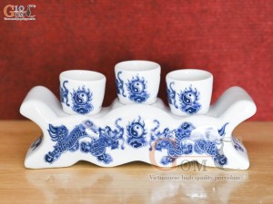 Kỷ ngai 3 Phúc Lộc họa tiết Rồng