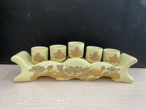 Kỷ ngai 5 họa tiết Sen vàng kim