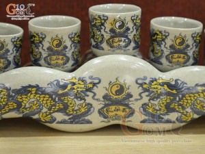 Kỷ ngai 5 men rạn Phúc Lộc Thọ