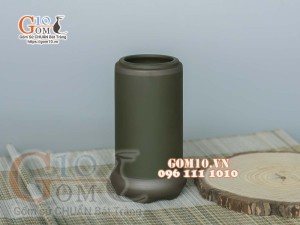 Lọ đựng nước gốm rêu chỉ nâu