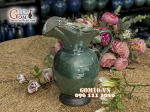 Lọ hoa dáng Bình sữa to men hỏa biến cao 35cm