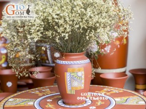 Lọ hoa gốm đất đỏ 35cm