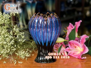 Lọ hoa men hỏa biến dáng búp 27cm