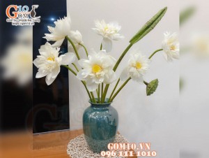 Lọ hoa men hỏa biến dáng chum, cao 29cm