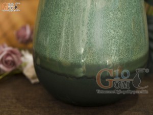 Lọ hoa men hỏa biến dáng miệng nhỏ, cao 36cm