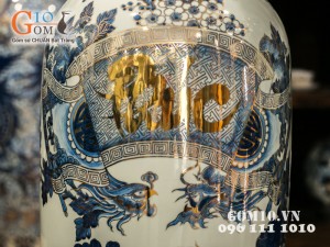 Lọ lộc bình Phúc Đức vàng kim 1m2