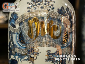 Lọ lộc bình Phúc Đức vàng kim 1m2