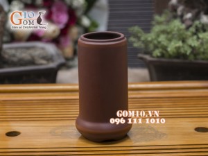 Lọ nước cặn gốm nâu