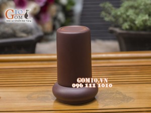 Lọ tăm gốm nâu