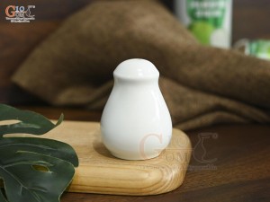 Lọ tiêu men trắng trơn
