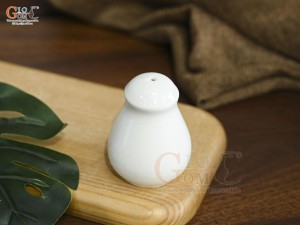 Lọ tiêu men trắng trơn