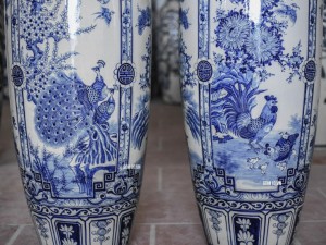 Lộc bình tứ quý chim hoa ( Hàng vẽ thường):1m7