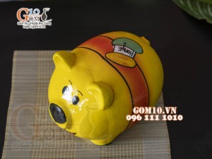 Lợn sứ vàng dài 25cm 