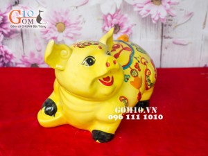 Lợn vàng tai soắn vẽ Lộc