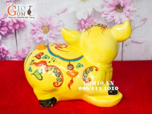 Lợn vàng tai soắn vẽ Lộc