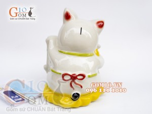 Mèo thần tài tiết kiệm, cao 28cm