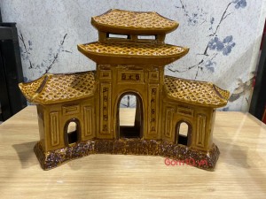 Mô hình Cổng Tam Quan men bóng, 26cm