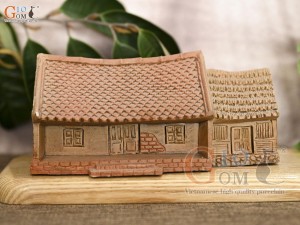 Mô hình gốm ngôi nhà, dài 17cm
